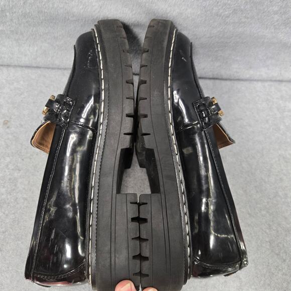 Circus By Sam Edelman Eileen Black Lug Sole  Loafers Size 9 - Picture 6 of 10